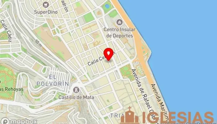 mapa de Iglesia Adventista del Séptimo Día en Las Palmas Iglesia adventista del séptimo día, Iglesia evangélica en Las Palmas de Gran Canaria