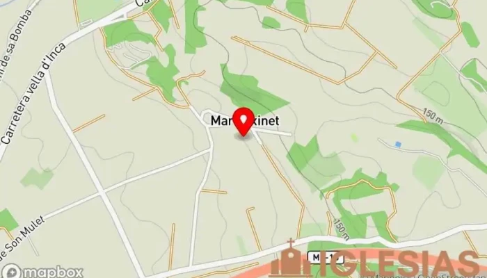 mapa de Iglesia cerca de es pinaret Iglesia en Marratxinet