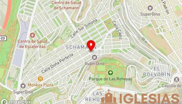 mapa de Iglesia Cristiana Cuerpo de Cristo Iglesia cristiana en Las Palmas de Gran Canaria