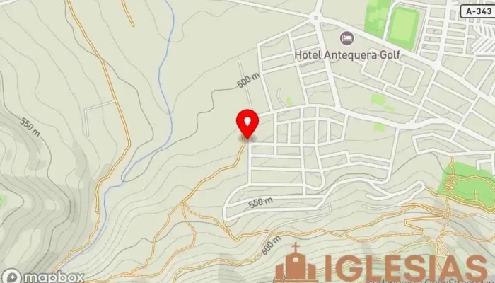mapa de Iglesia Cristiana Evangélica Casa de Esperanza Iglesia cristiana en Antequera