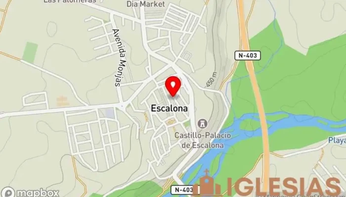 mapa de Iglesia cristiana evangélica El Buen Fruto Iglesia evangélica en Escalona