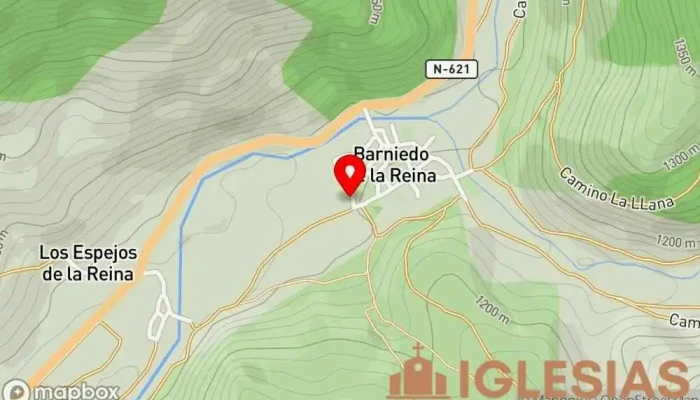 mapa de Iglesia de Barniedo Iglesia católica en Barniedo de la Reina