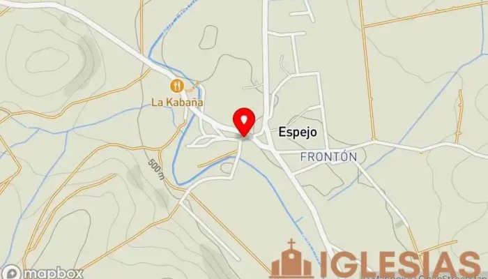 mapa de Iglesia de El Salvador Iglesia en Espejo