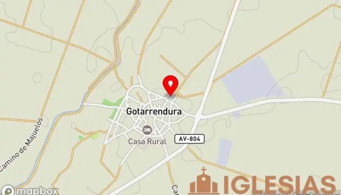 mapa de Iglesia de Gotarrendura Iglesia en Gotarrendura