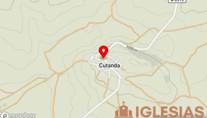 mapa de Iglesia de la Asuncion, Cutanda Iglesia católica en Cutanda