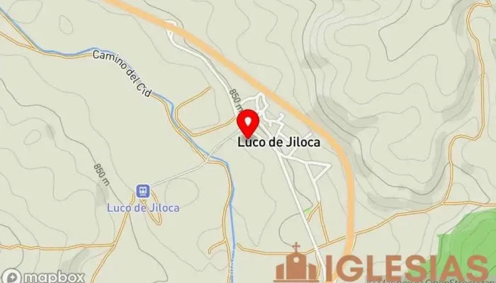 mapa de Iglesia de la Asuncion de Luco del Jiloca Iglesia en Luco de Jiloca