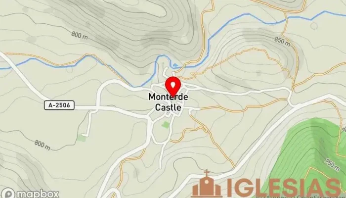 mapa de Iglesia de la Asuncion de Nª Sª Iglesia en Monterde