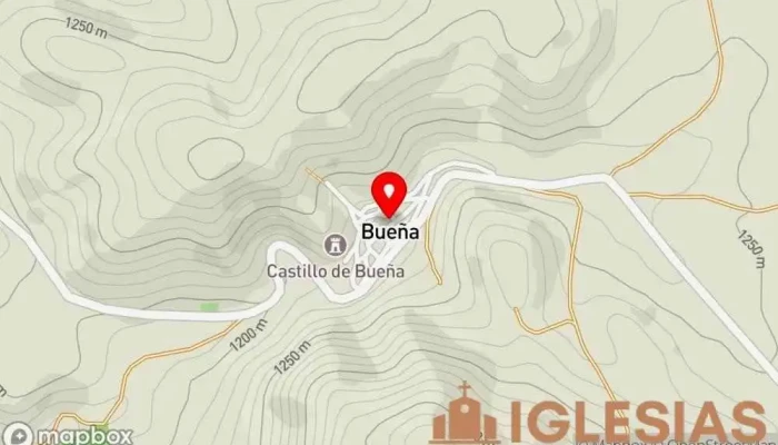 mapa de Iglesia de la Asunción de Nuestra Señora, Bueña Iglesia católica en Bueña