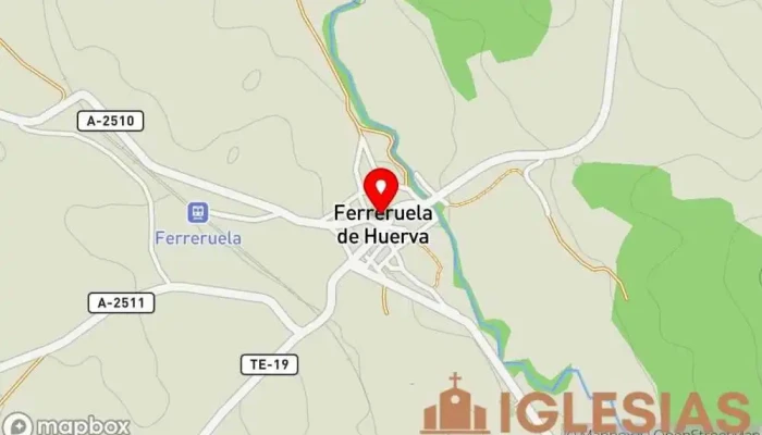 mapa de Iglesia de la Asunción, Ferreruela de Huerva Iglesia católica en Ferreruela de Huerva