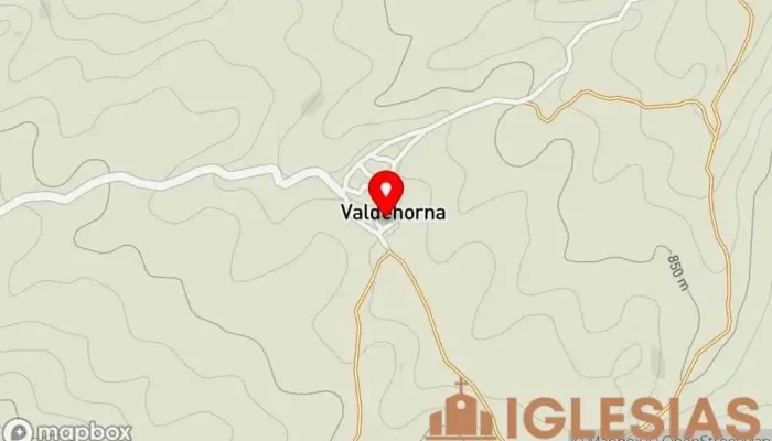 mapa de Iglesia de la Conversion Siglo XVIII Iglesia en Valdehorna