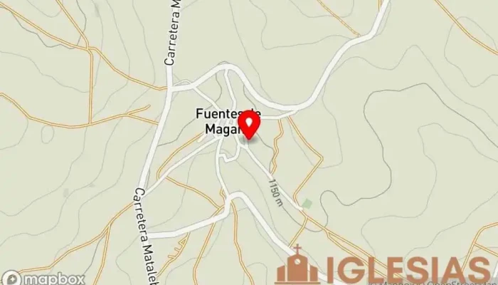 mapa de Iglesia de La Inmaculada Concepción Lugar de culto en Fuentes de Magaña