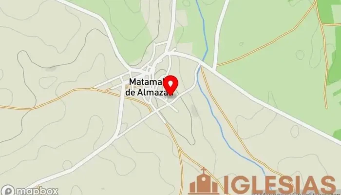 mapa de Iglesia de la Inmaculada Concepción Iglesia católica en Matamala de Almazán