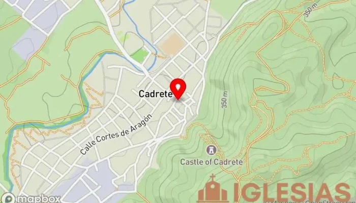 mapa de Iglesia de la Inmaculada Concepción Iglesia en Cadrete