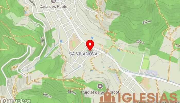 mapa de Iglesia de la Vila Nova Iglesia católica en Esporles