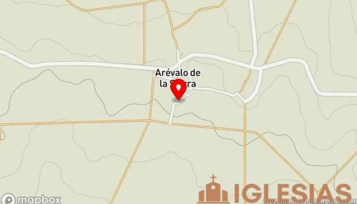 mapa de Iglesia de la Virgen de Ascensión Iglesia en Arévalo de la Sierra