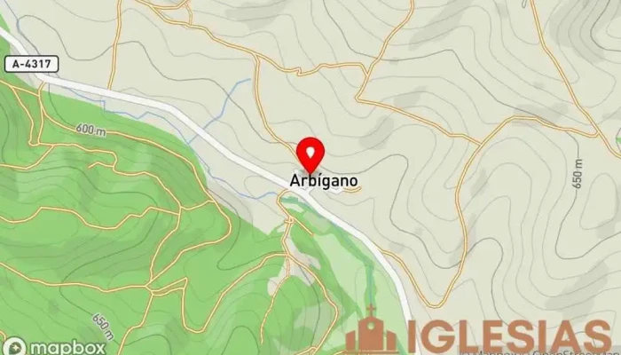 mapa de Iglesia de la Visitación Iglesia en Arbigano