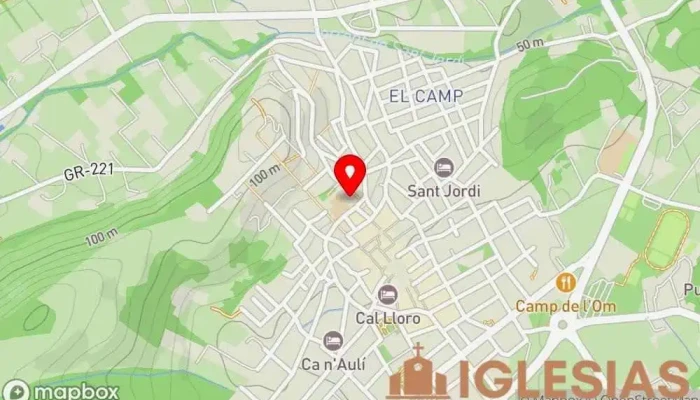 mapa de Iglesia de Monti-Sion Iglesia en Pollença