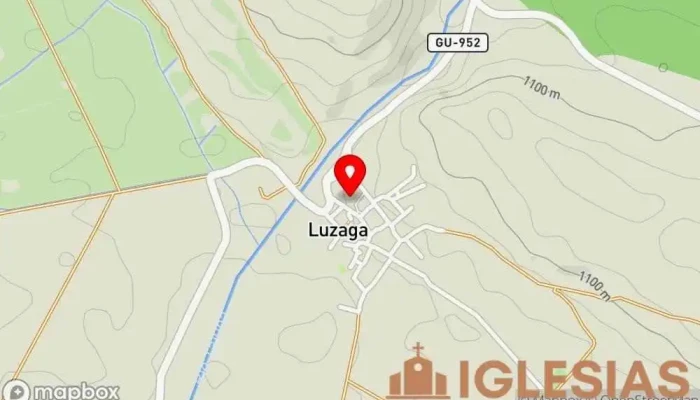 mapa de Iglesia de Nuestra Señora de la Asunción Parroquia en Luzaga