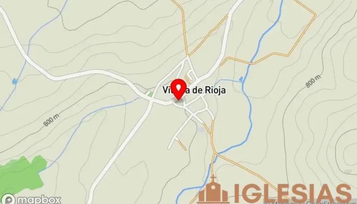 mapa de Iglesia de Nuestra Señora de la Asunción Iglesia católica en Viloria de Rioja