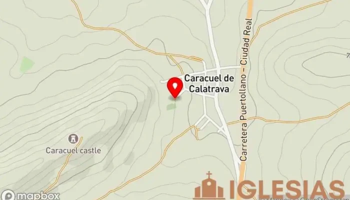 mapa de Iglesia De Nuestra Señora De La Asunción Iglesia en Caracuel de Calatrava