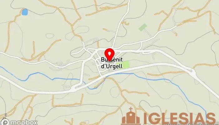 mapa de Iglesia de Nuestra Señora de la Asunción Iglesia católica en Butsènit d'Urgell