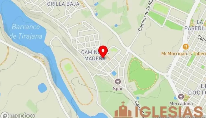 mapa de Iglesia de Nuestra Señora de la Caridad del Cobre Iglesia católica en Santa Lucía de Tirajana