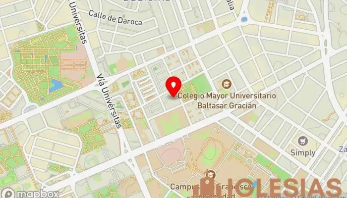 mapa de Iglesia de Nuestra Señora de Montserrat Iglesia católica, Iglesia, Lugar de culto en Zaragoza