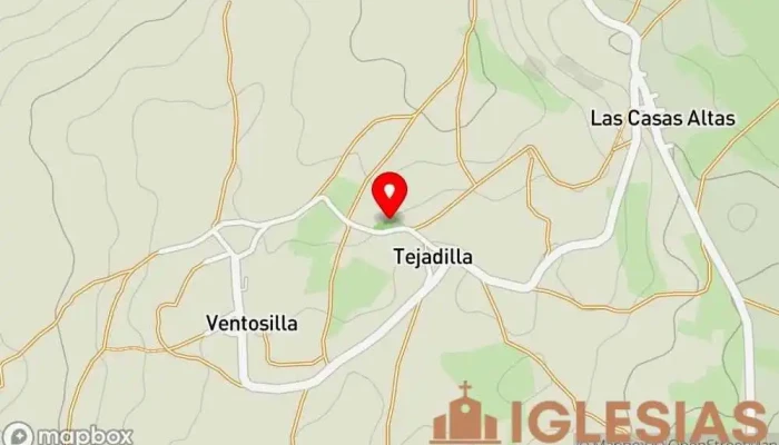 mapa de Iglesia de Nuestra Señora de Tejadilla Iglesia católica en Tejadilla