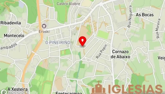 mapa de Iglesia de Nuestra Señora de Xunqueira Iglesia en Vilagarcía de Arousa