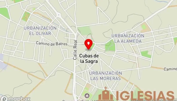 mapa de Iglesia de San Andrés Apóstol Iglesia en Cubas de la Sagra