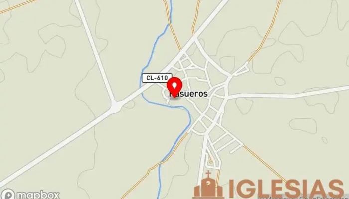 mapa de Iglesia de San Andrés Iglesia católica en Rasueros