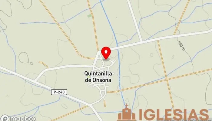 mapa de Iglesia de San Andrés Iglesia en Quintanilla de Onsoña