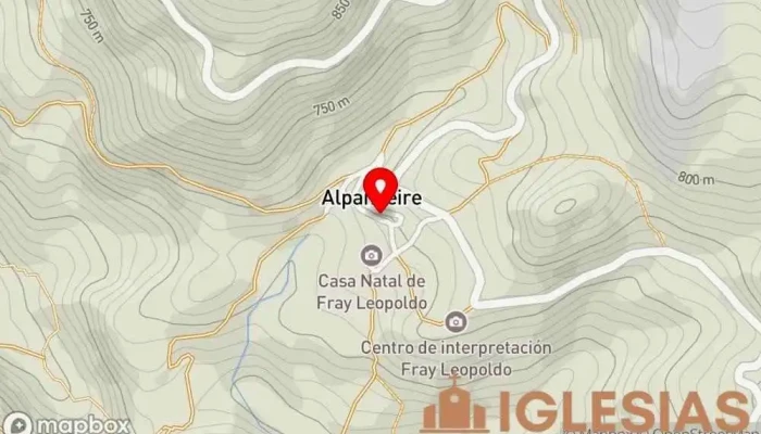 mapa de Iglesia de San Antonio de Padua Iglesia católica en Alpandeire