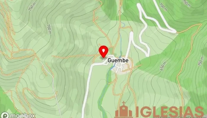 mapa de Iglesia de San Bartolomé Iglesia en Guembe