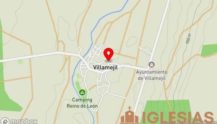 mapa de Iglesia de San Benito Iglesia católica en Villamejil
