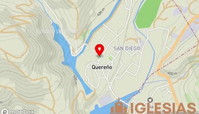 mapa de Iglesia de San Cristóbal de Quereño Iglesia en Rubiá
