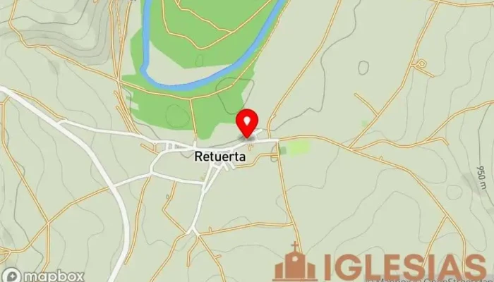 mapa de Iglesia de San Esteban Iglesia católica en Retuerta