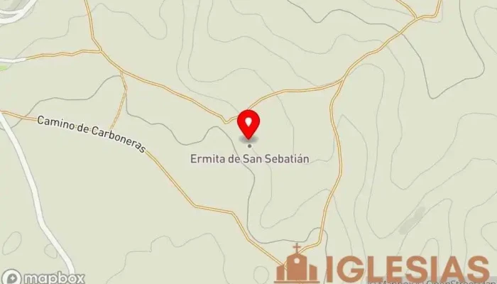 mapa de Iglesia de San Esteban Iglesia en Cañada del Hoyo