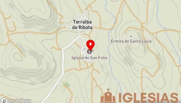 mapa de Iglesia de San Félix Museo, Atracción turística en Torralba de Ribota