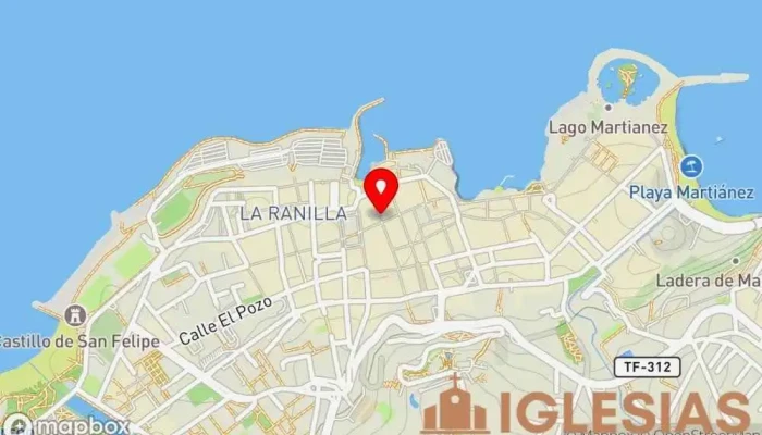 mapa de Iglesia de San Francisco Iglesia cristiana en Puerto de la Cruz