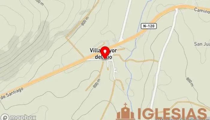 mapa de Iglesia de San Gil Abad Iglesia en Villamayor del Río