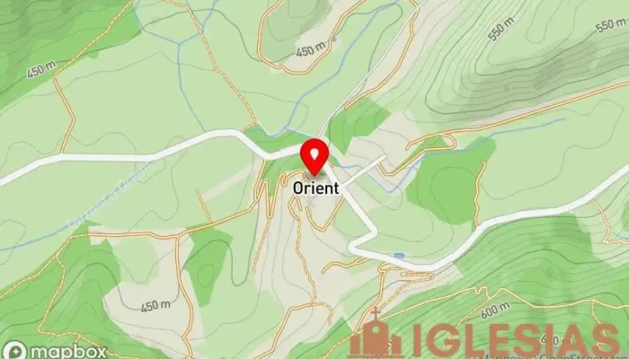 mapa de Iglesia de San Jorge de Oriente Iglesia católica en Orient