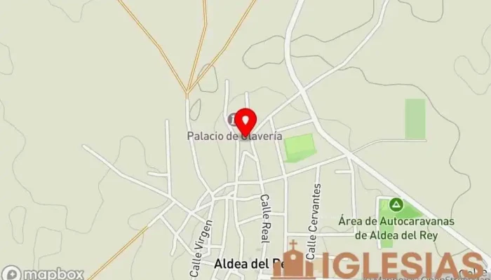 mapa de Iglesia de San Jorge Mártir Iglesia católica en Aldea del Rey