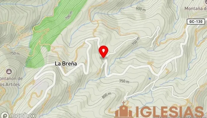 mapa de Iglesia de San José de Las Breñas Parroquia en Las Palmas