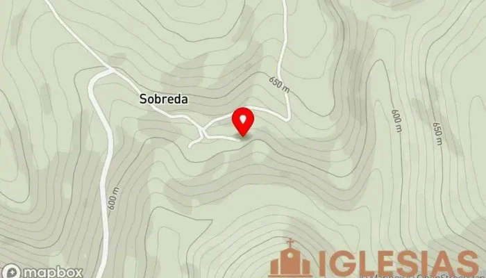 mapa de Iglesia de San Juan de Sobreda Iglesia en Lugo