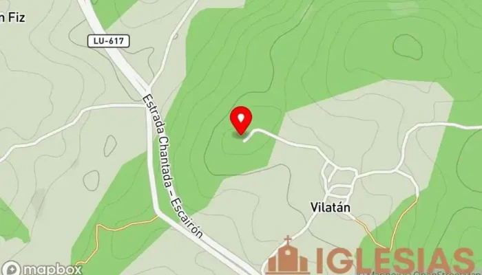 mapa de Iglesia de San Juan de Vilatán Iglesia en Lugo