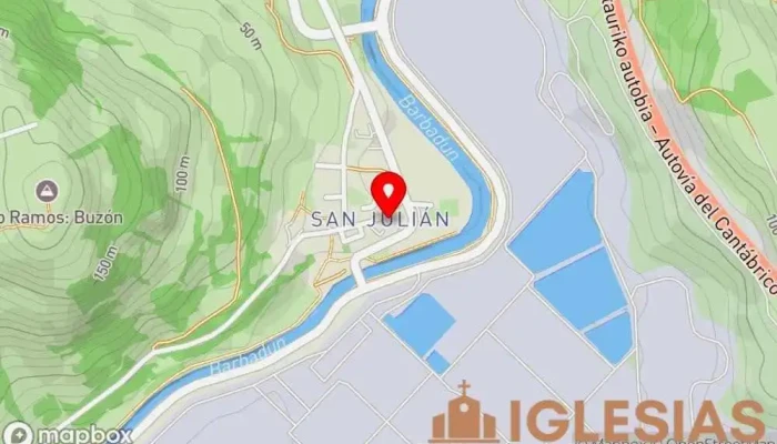 mapa de Iglesia de San Julián Iglesia en Muskiz