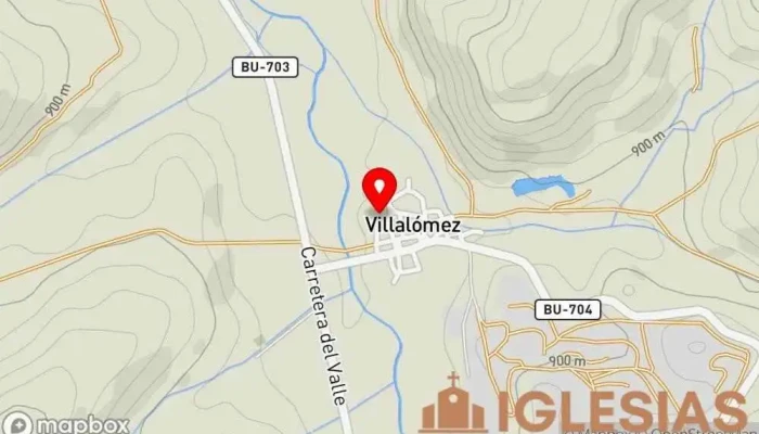 mapa de Iglesia de San Julián y Santa Basilisa Iglesia en Villalómez