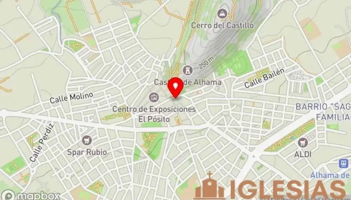 mapa de Iglesia de San Lázaro Obispo Parroquia en Alhama de Murcia