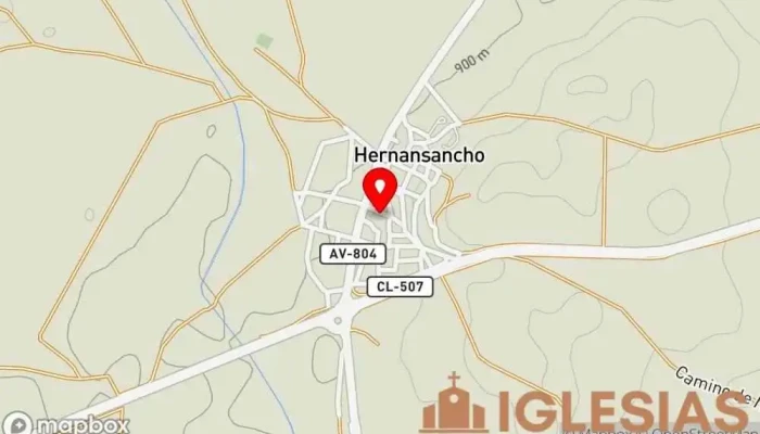 mapa de Iglesia de San Martín Iglesia en Hernansancho